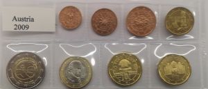 AUSTRIA 2009 - EURO COIN SET